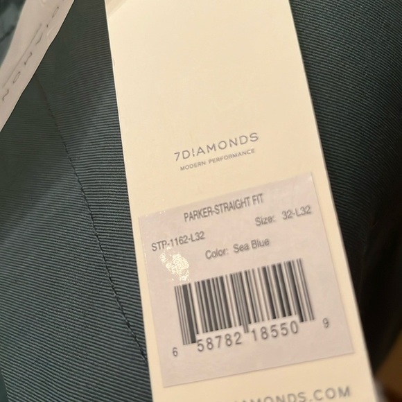 NWT | 7Diamonds Men’s Modern Performance Parker Straight Fit Chino Sze 32 x 32 - Picture 12 of 15